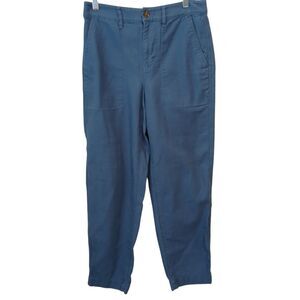 J Crew Size  2  Cargo Pants Blue 100% Cotton Casual Camping Outdoors Cropped